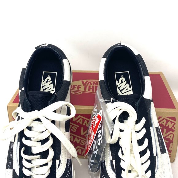 VANS Old Skool Oversize Checkerboard Black Canvas Shoes Men's Size VN0A5AO95WS - Picture 7 of 12